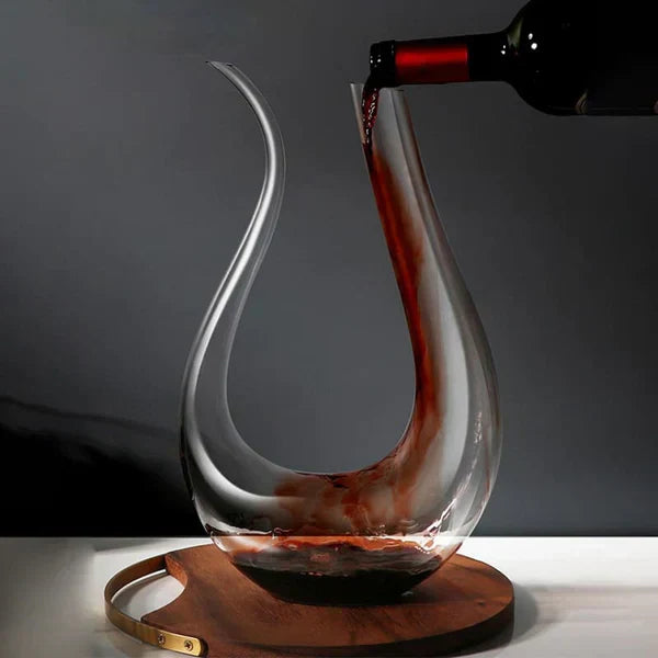 Decante de Vinho Recipiente de Vidro Cisne Decantado