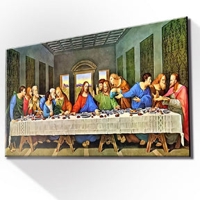 Quadro Decorativo Santa Ceia Mosaico Sala Quarto Escritorio Hall
